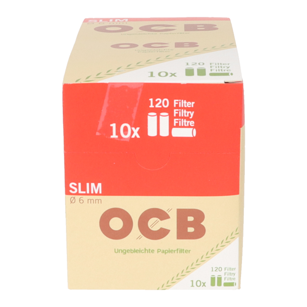 Ocb Cigarette Filter Organic 6Mm, Pouch Á 120 Filter