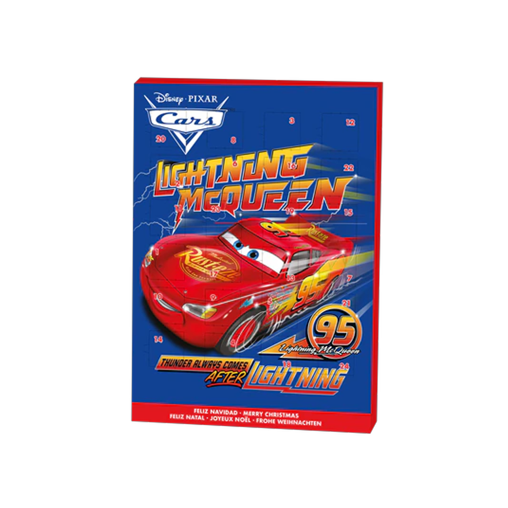 Cars Advent Calendar Milk Chocolate 50g
