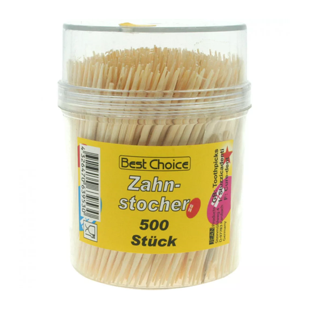 Best Choice Wooden Toothpicks, Toothpicks In Dispenser Box