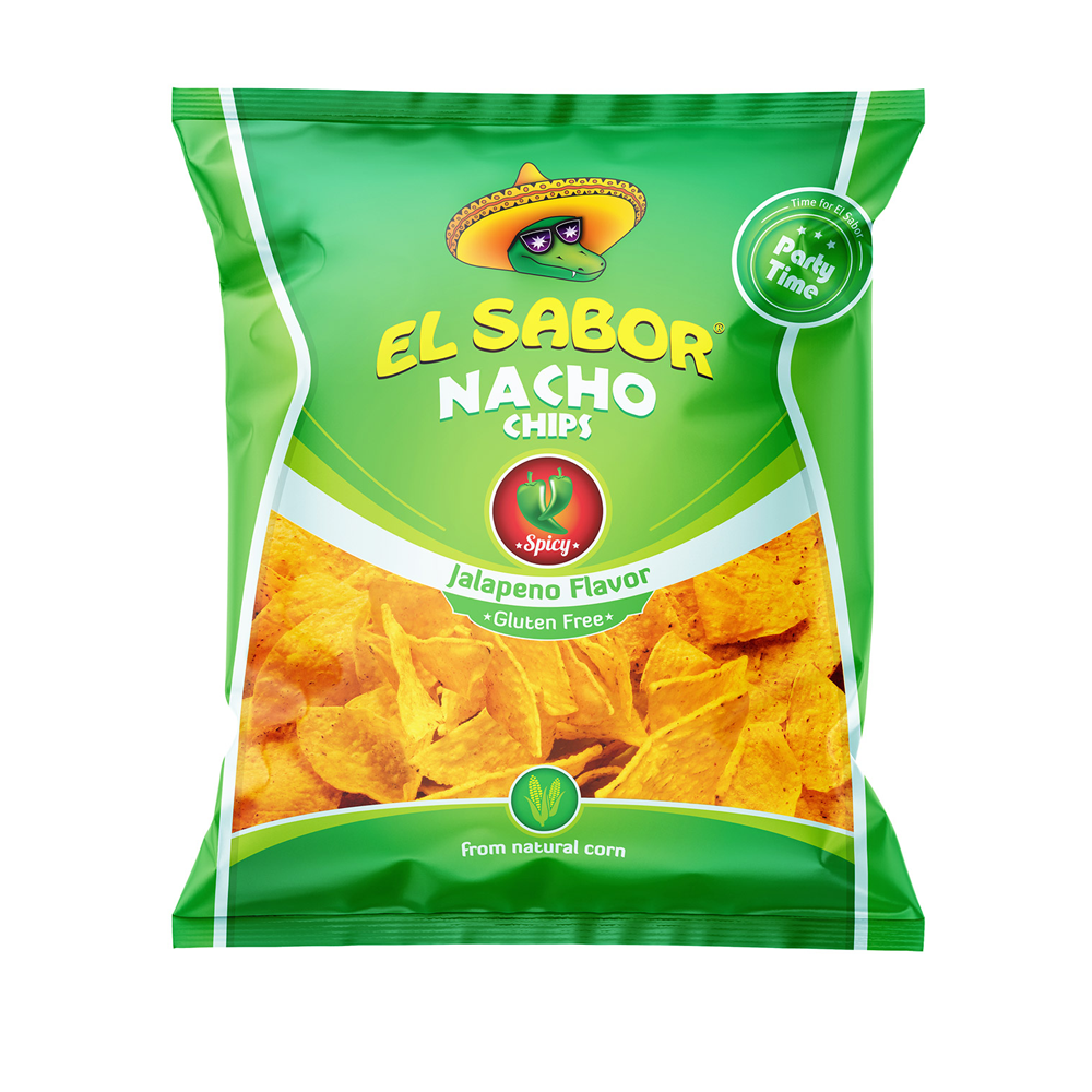 El Sabor Nacho Chips Jalapeno (225g)