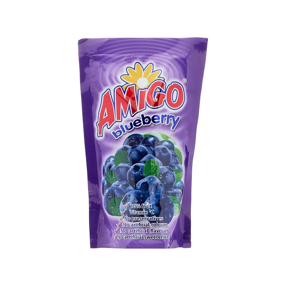 Amigo Orange Juice Blueberry 8 X 200ml