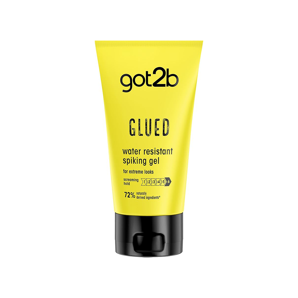 Schwarzkopf Got2B Glued Gel Waterproof Hair Gel For Men With Optimal Hold And Fixing Effect, 150ml