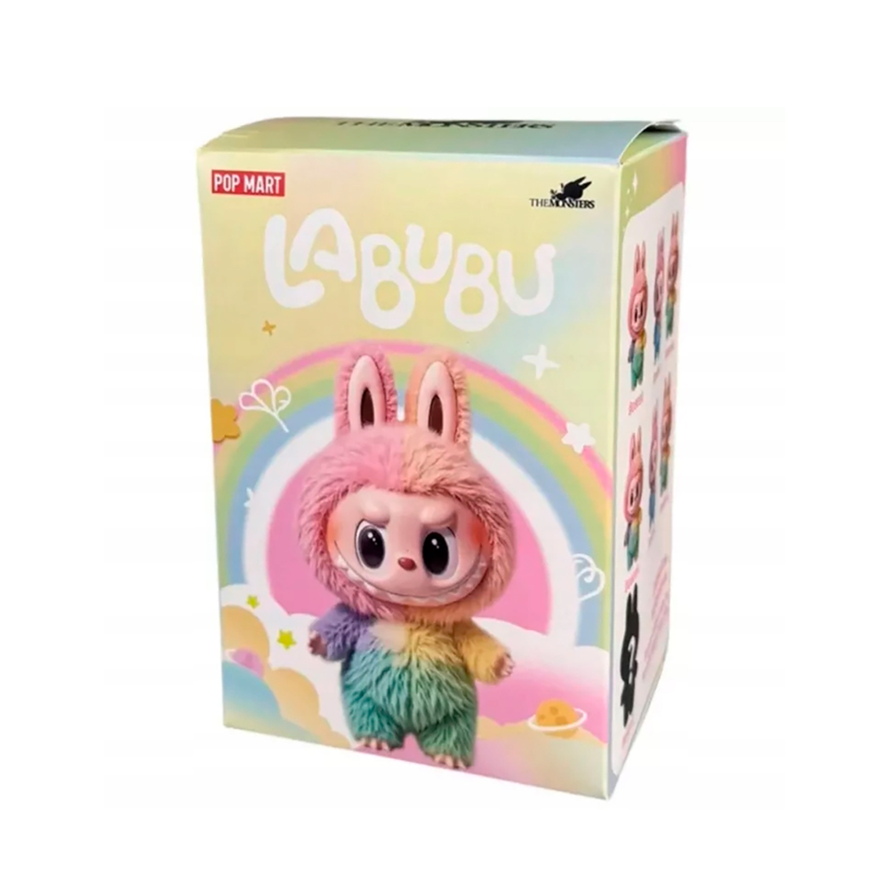 Labubu Rainbow Bunny Furry Vinyl Figure