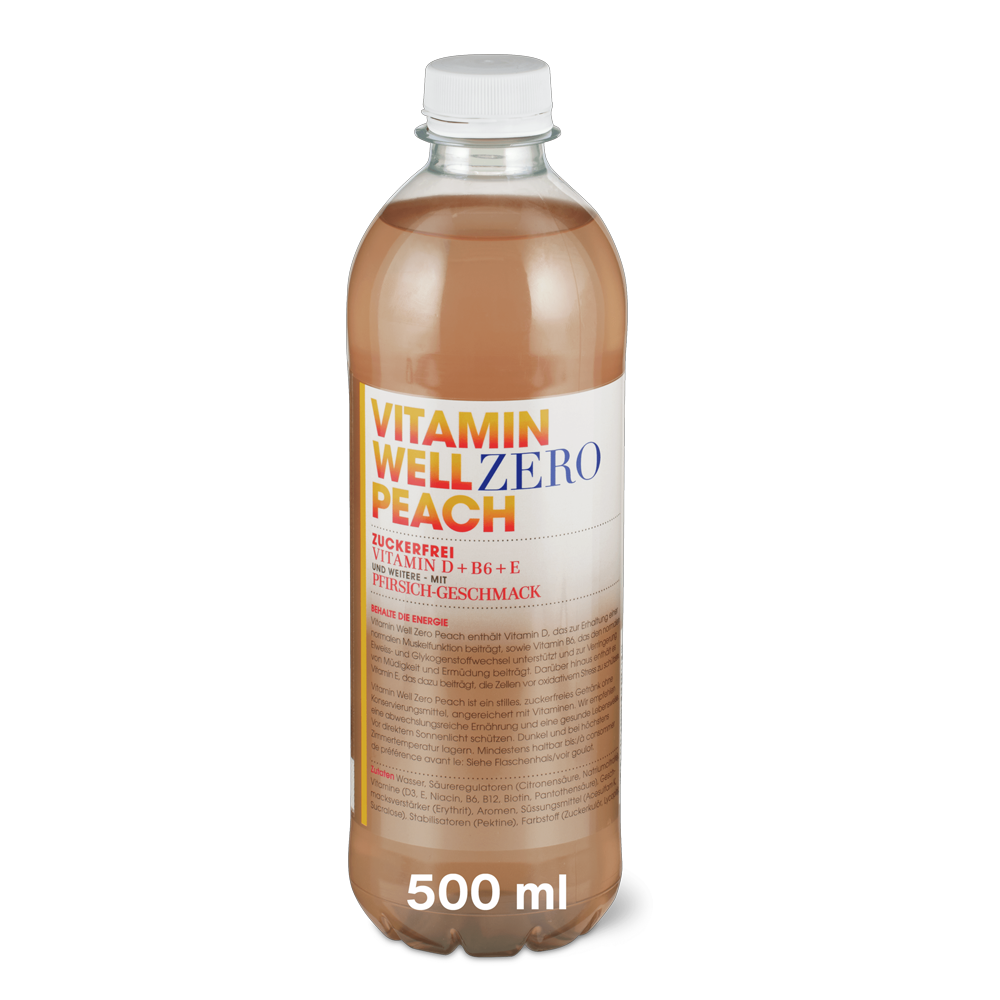 Zero Peach – Vitamin Well – 500ml