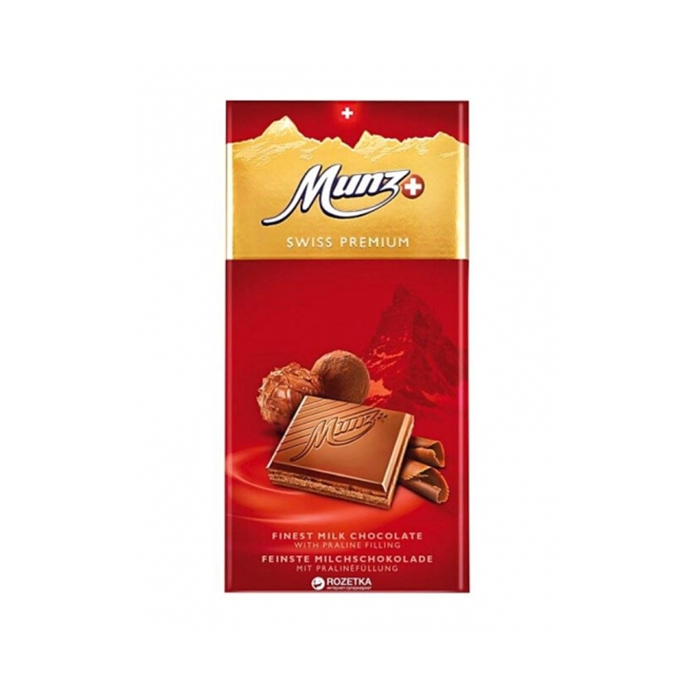 Munz Swiss Premium Praliné 100g