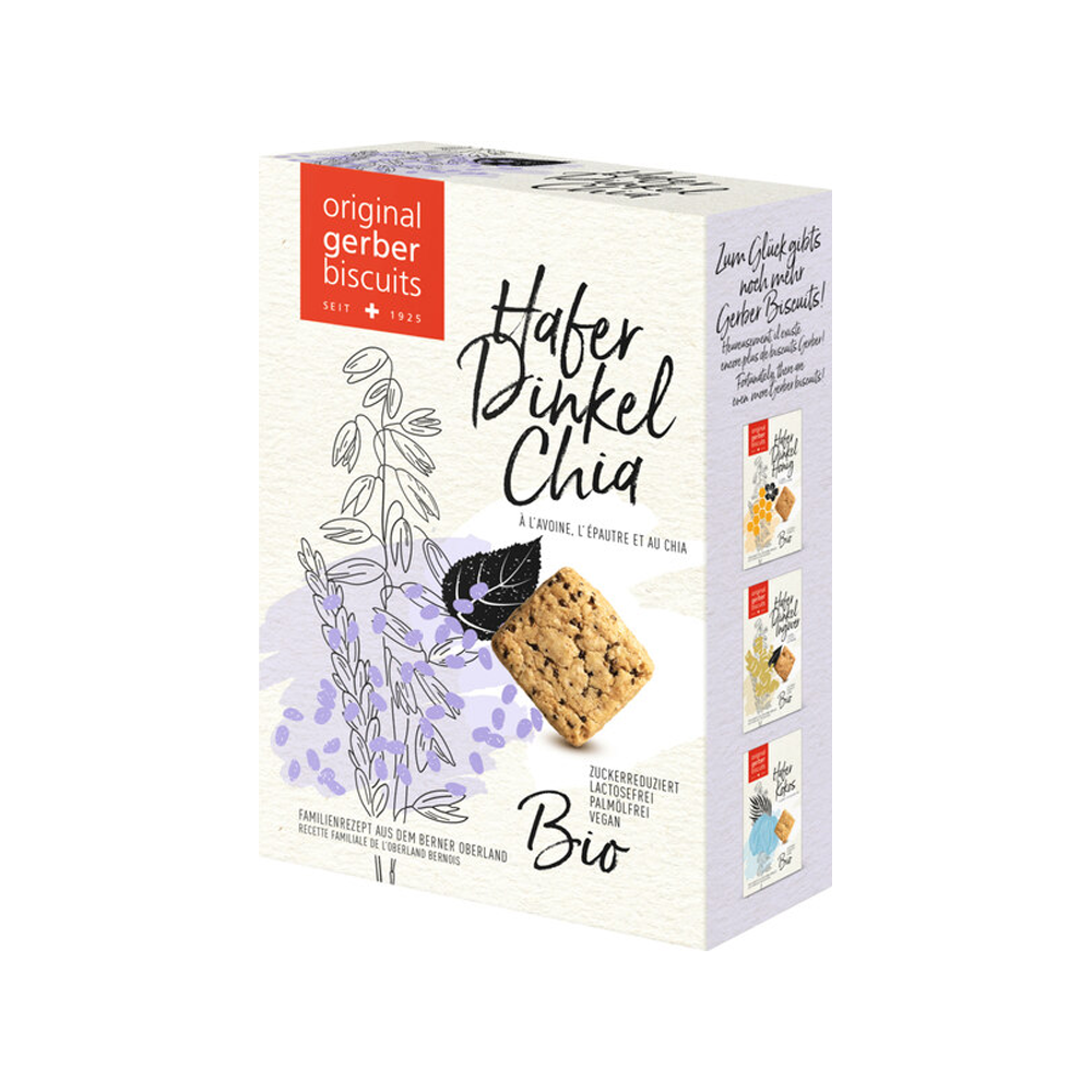 Gerber Biscuits Bio Hafer Dinkel Chia Biscuits