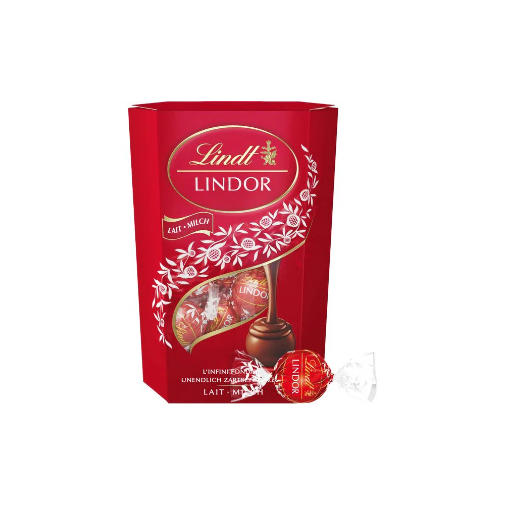 Lindt Schokoladen-Pralinen Lindor Kugeln Milch 200g