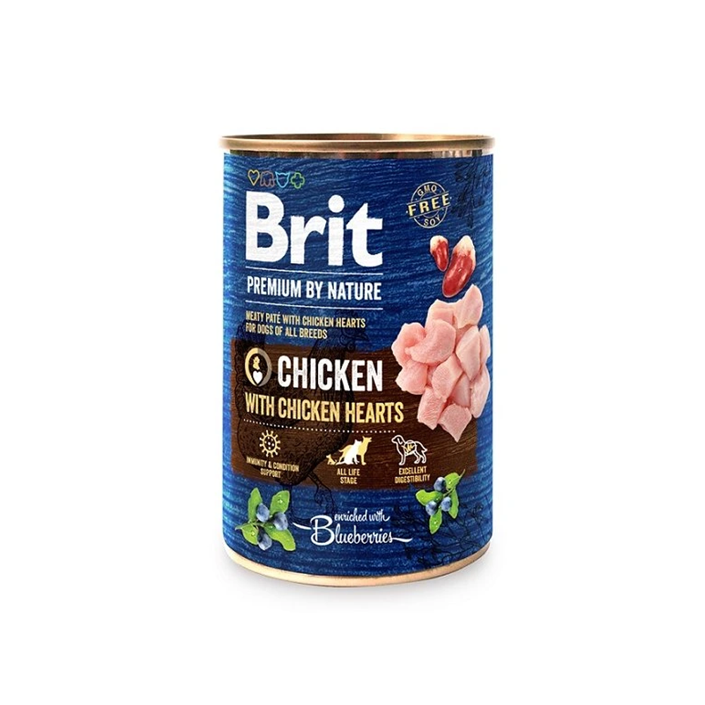 Brit Premium By Nature Hähnchen Mit Herzen 400g