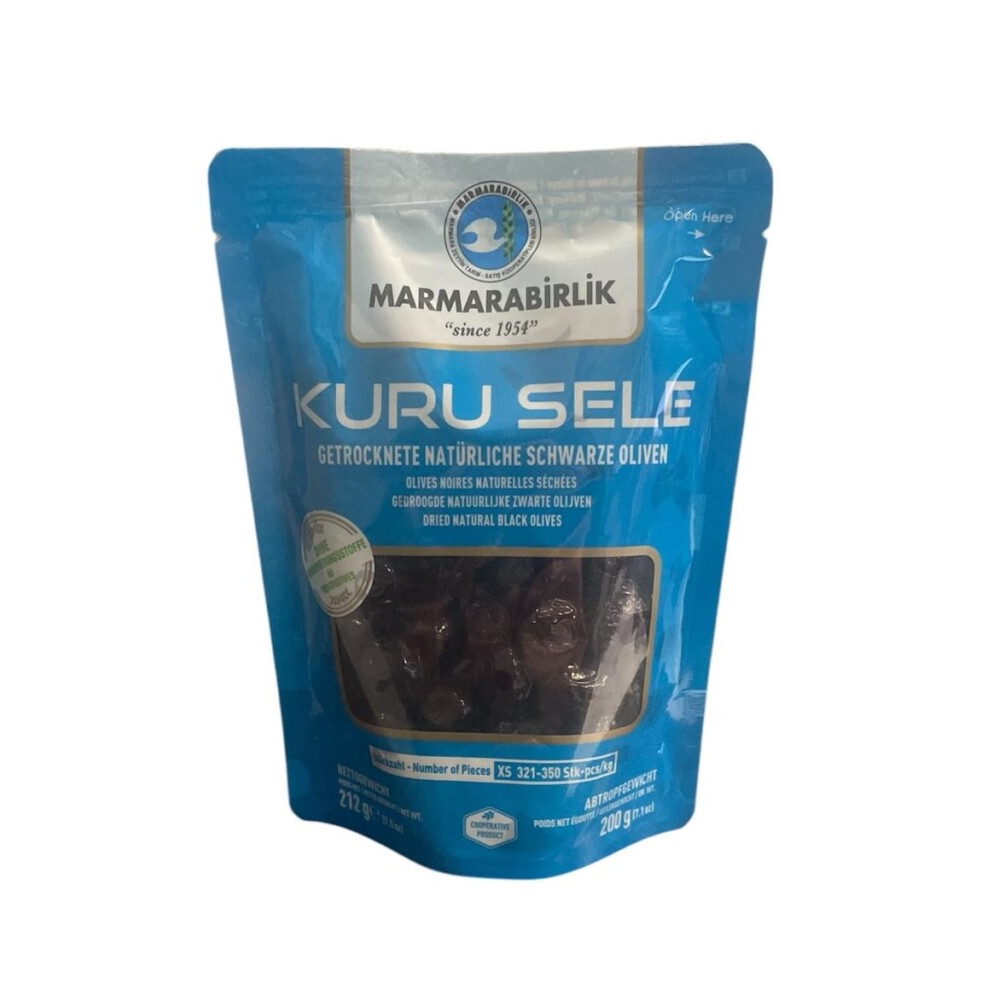 Kuru Sele Getrocknete Natürliche Schwarze Oliven