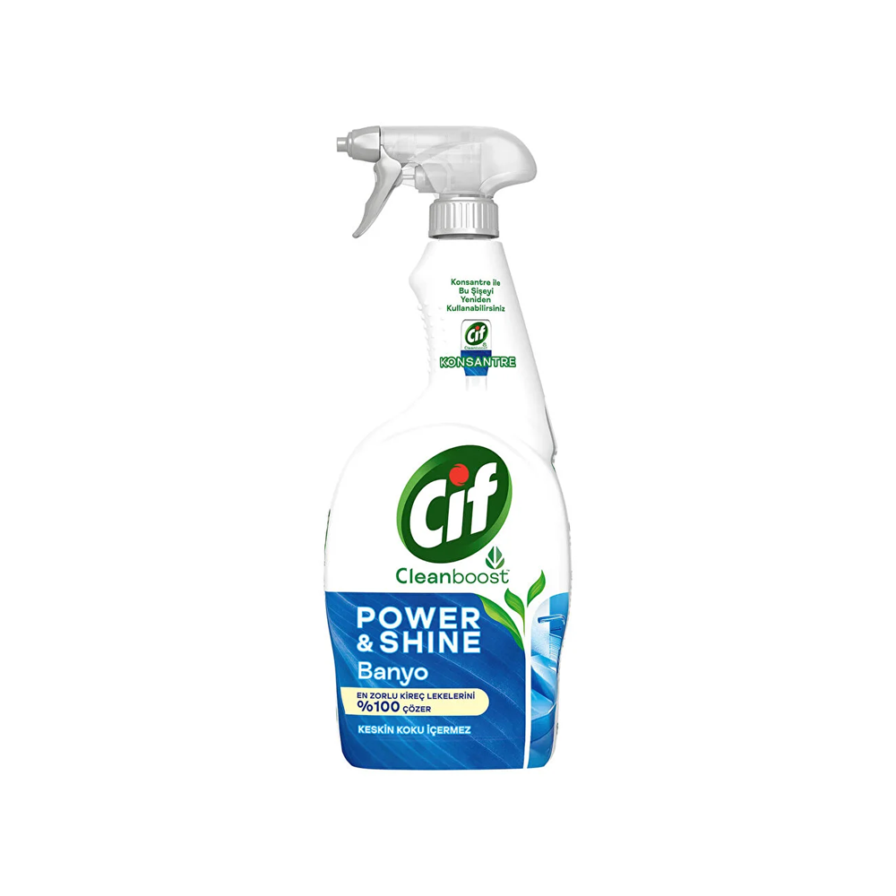 Cif Power Shine Cleanboost Sprühreiniger Badreiniger Und Kalkentferner 750ml