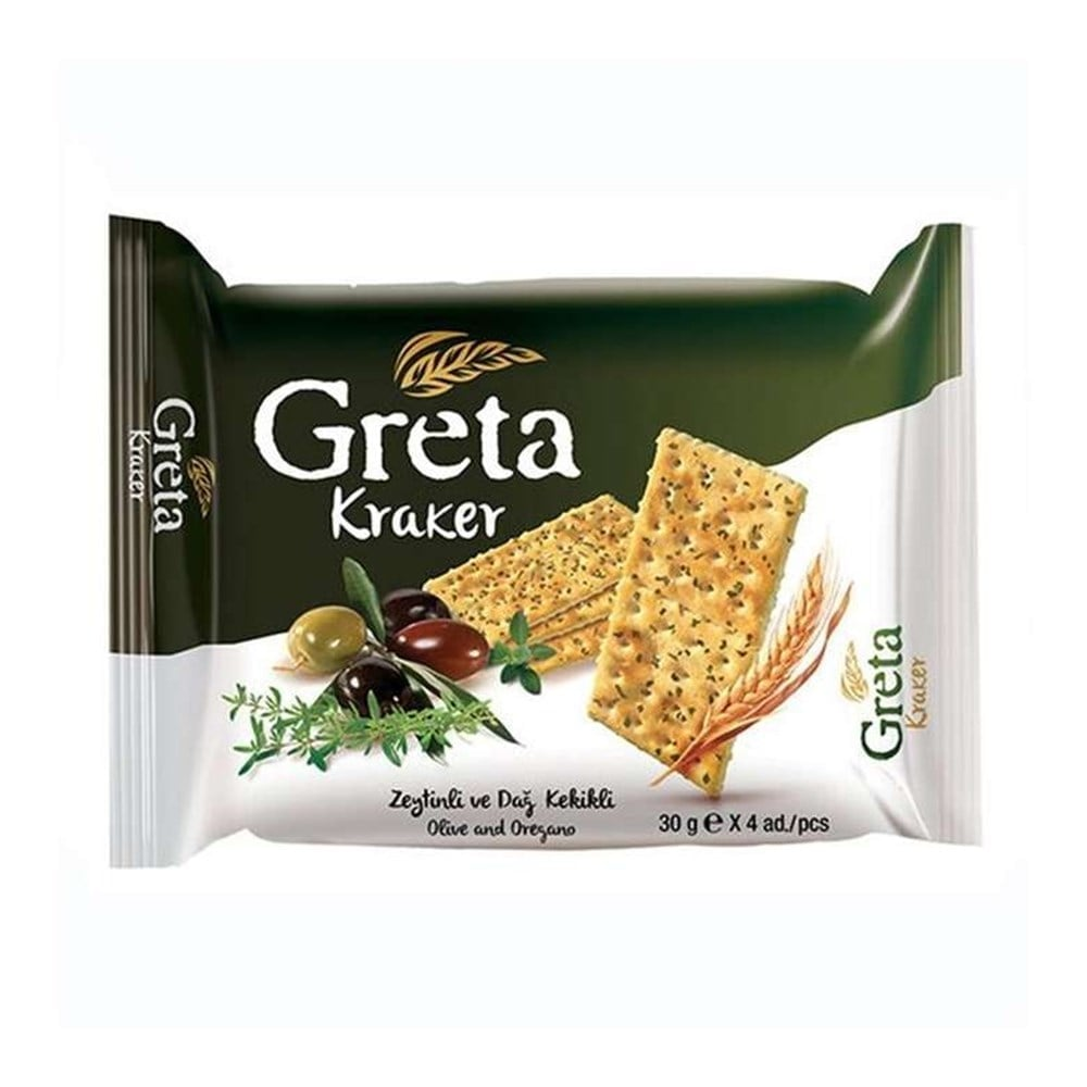 Greta Cracker 4 X 30g Mit Oliven Und Thymian