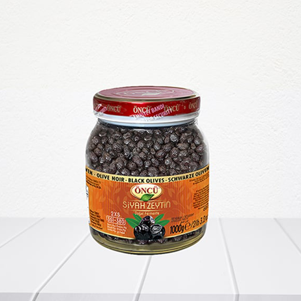 Öncü 1kg Siyah Yağlı Zeytin 2Xs(351-380)