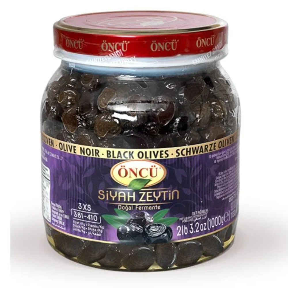 Öncü 3Xs Naturel Doğal Siyah Zeytin 1000g