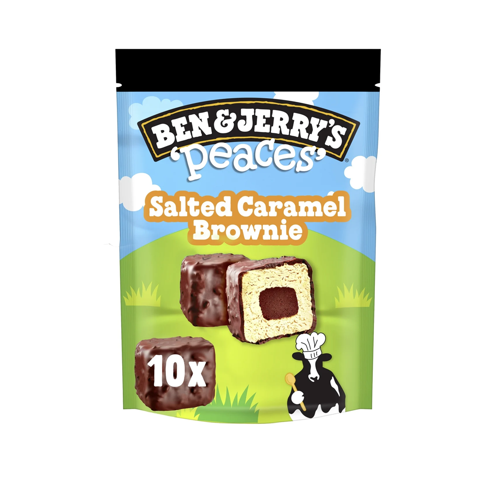 Ben&Jerrys Peaces Salted Caramel Brownie 150g