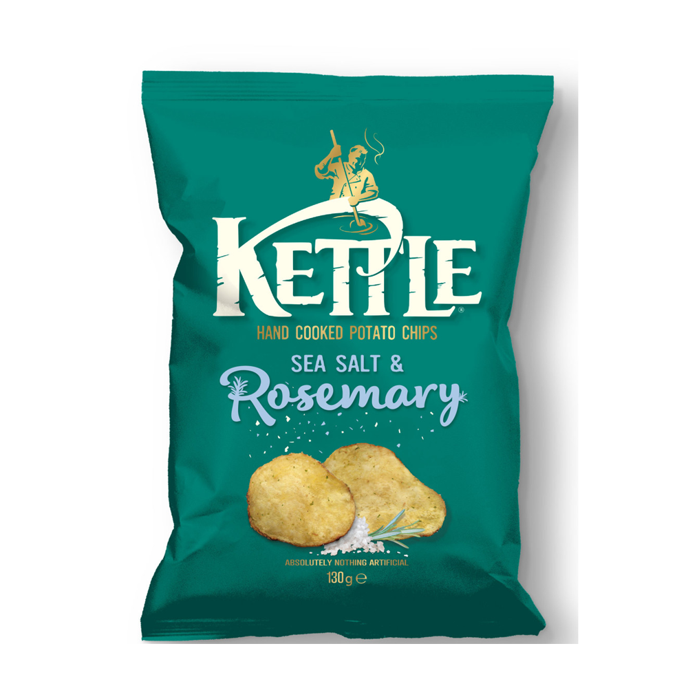 Kettle Crisps Sea Salt & Rosemary 130g