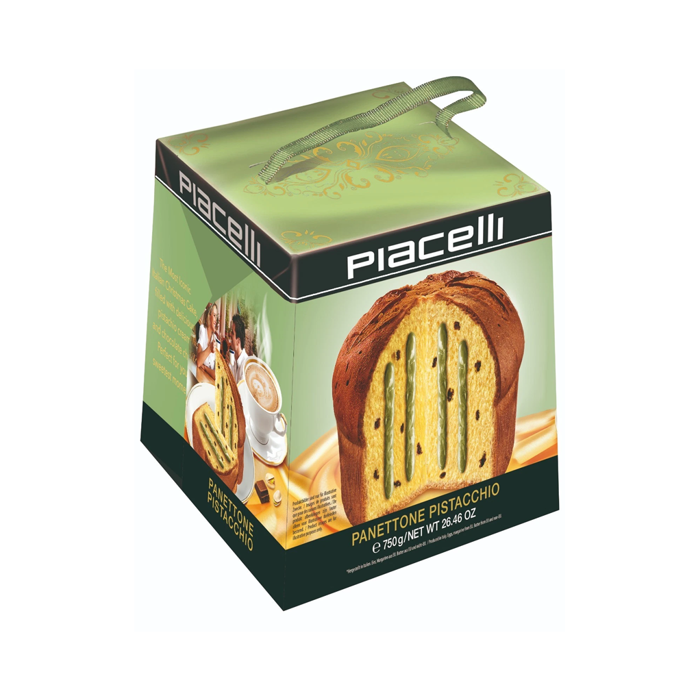 Hefekuchen Panettone Choco Chips Und Pistazie 750g Piacelli