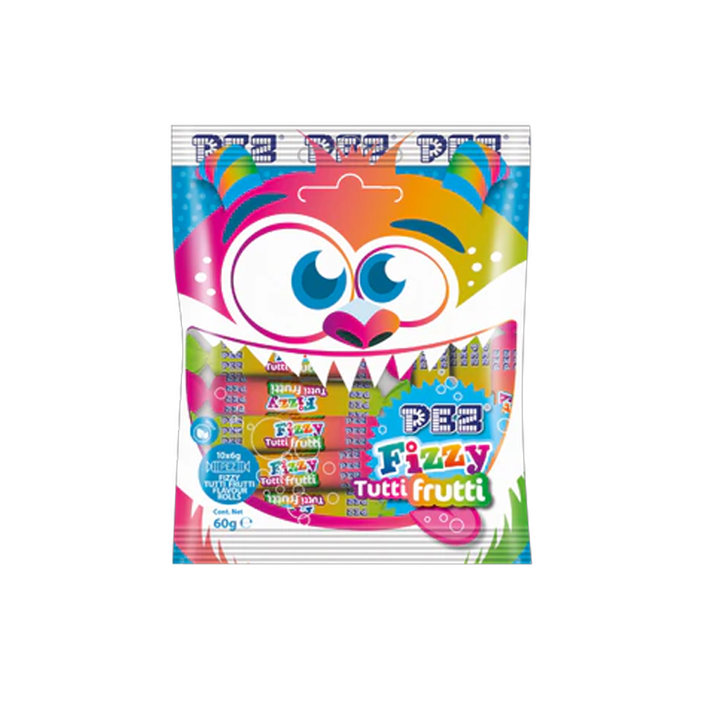 Pez Fizzy Monster Tutti Frutti 10X6g